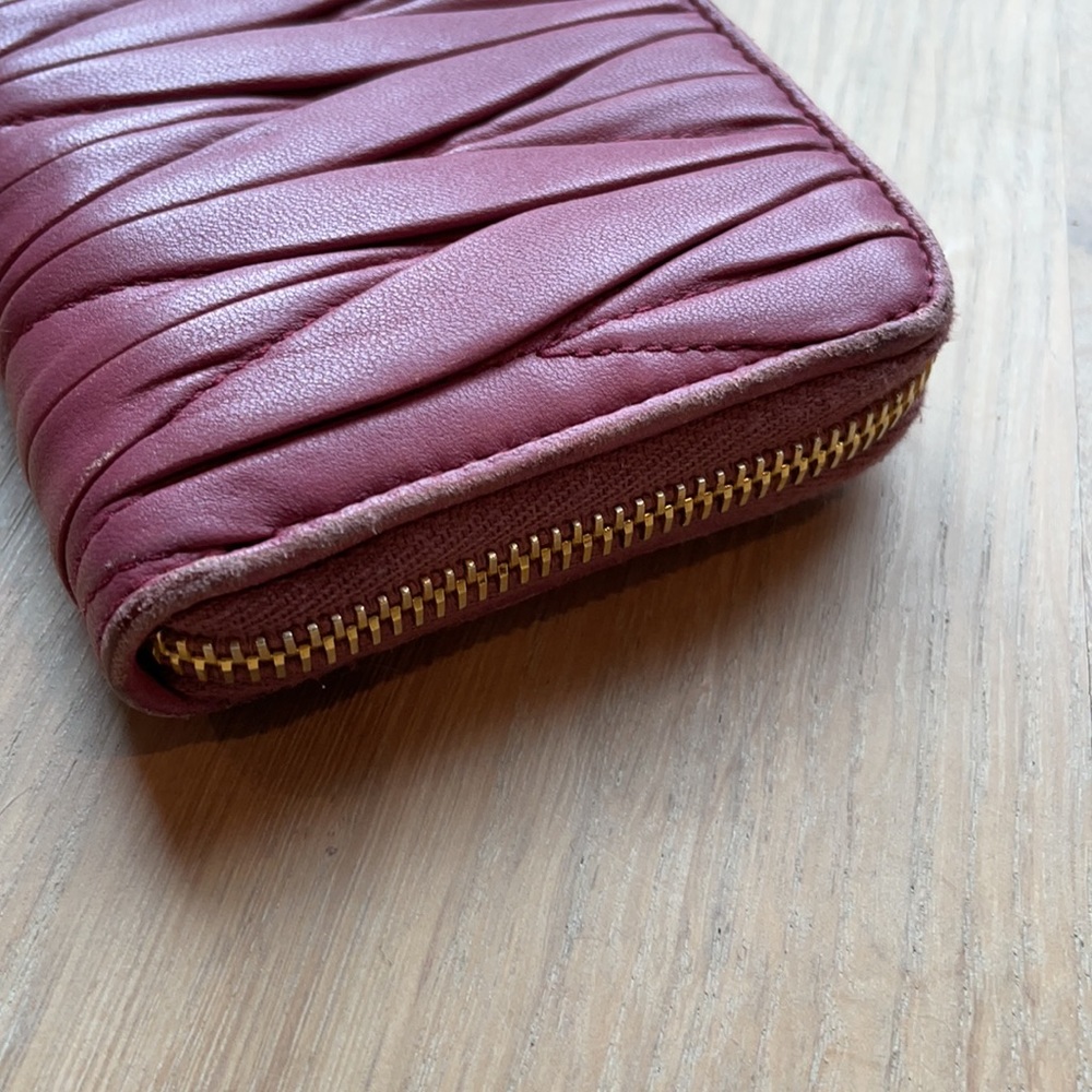 Authentic Miu Miu Pink Matelasse Wallet - image 4